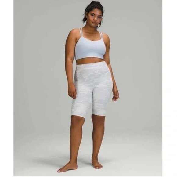lululemon athletica Pants - Lululemon Wunder Under High Rise Short 10" Incognito Camo Jacquard Alpine White